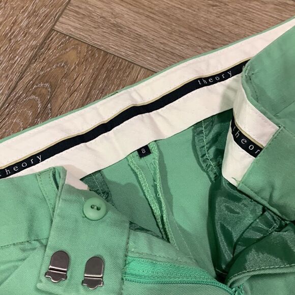 theory green trousers - Picture 6 of 8